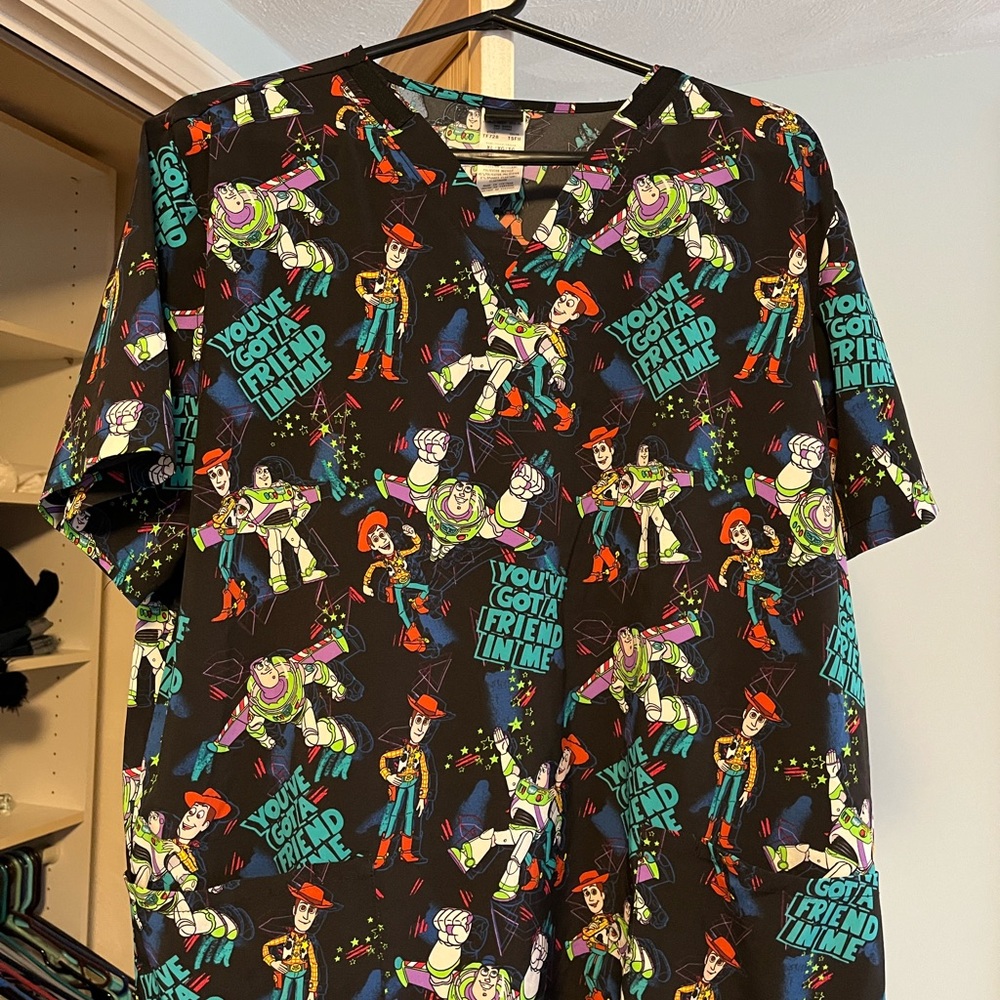 Toy Story Themed Unisex Scrub Top